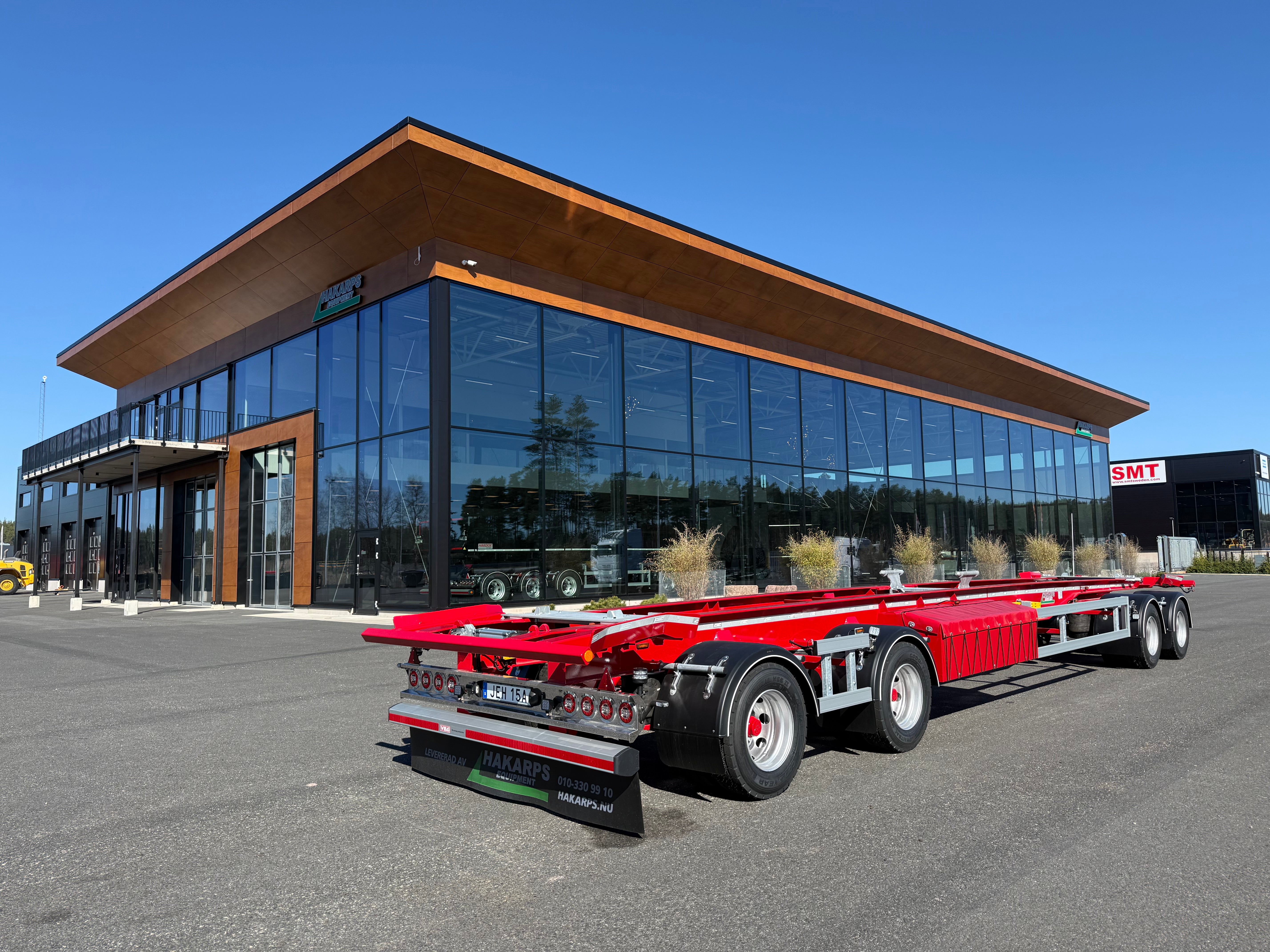 4 axlad 38 tons lastväxlarvagn med glider