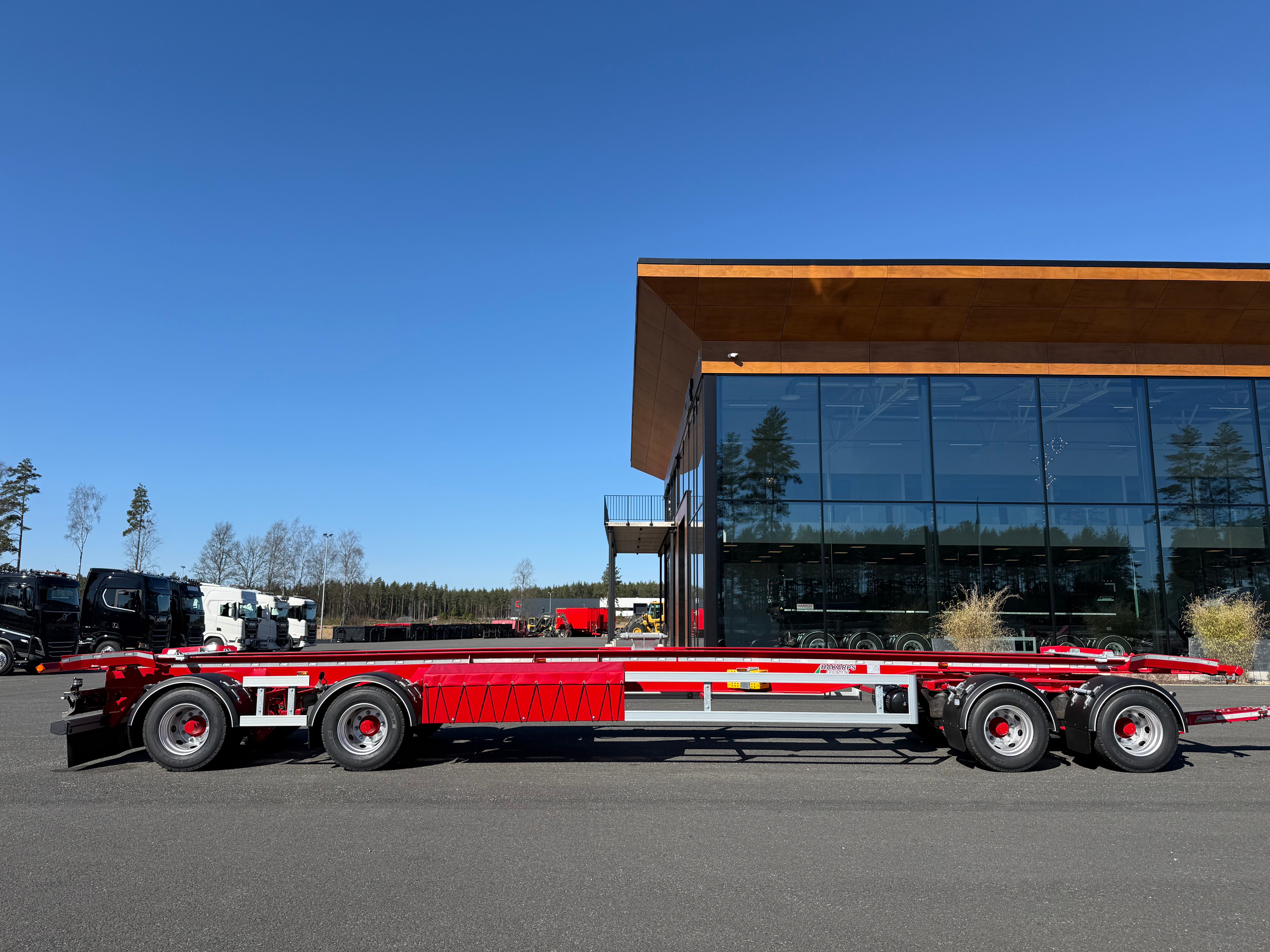 4 axlad 38 tons lastväxlarvagn med glider