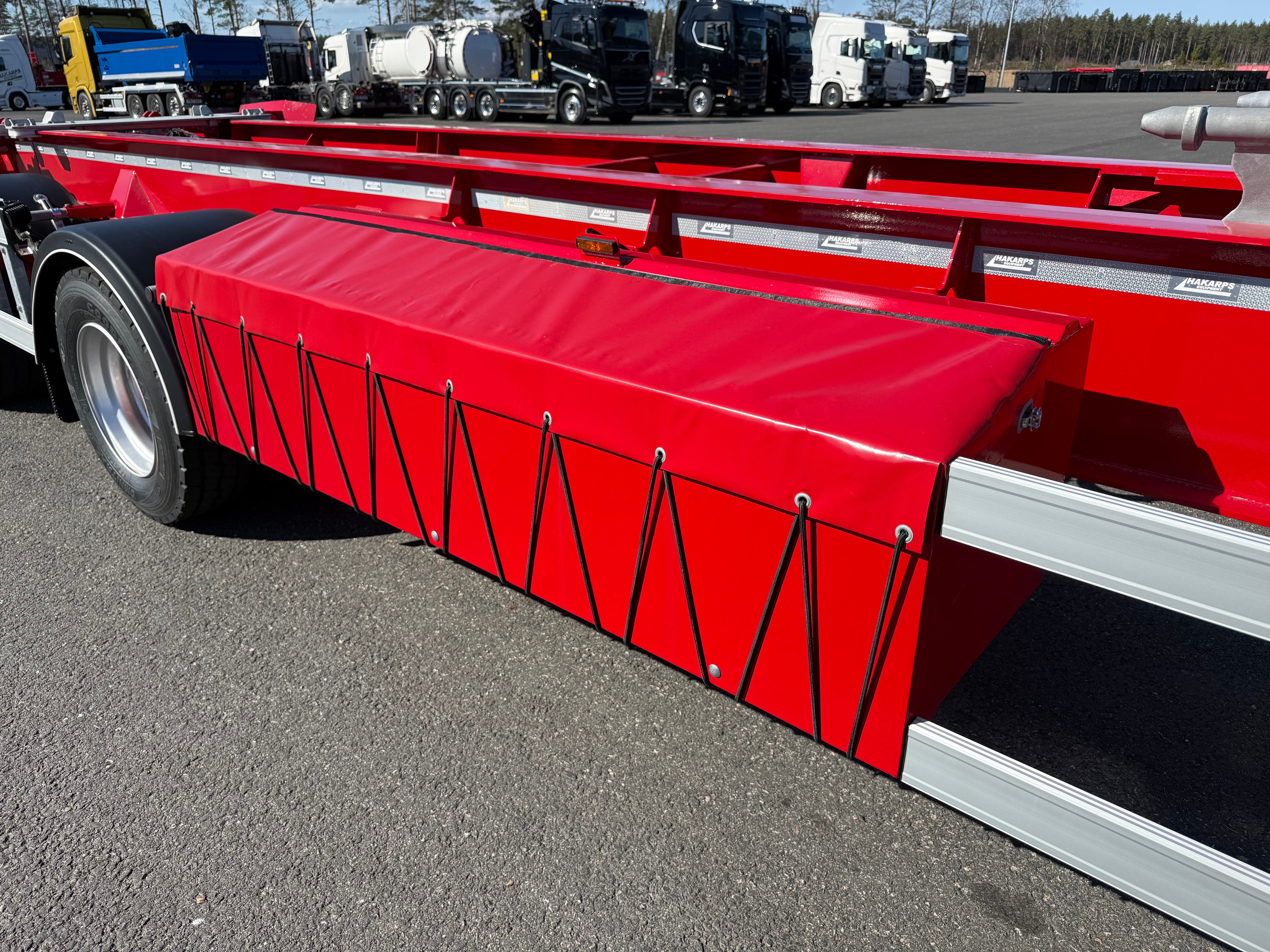 4 axlad 38 tons lastväxlarvagn med glider