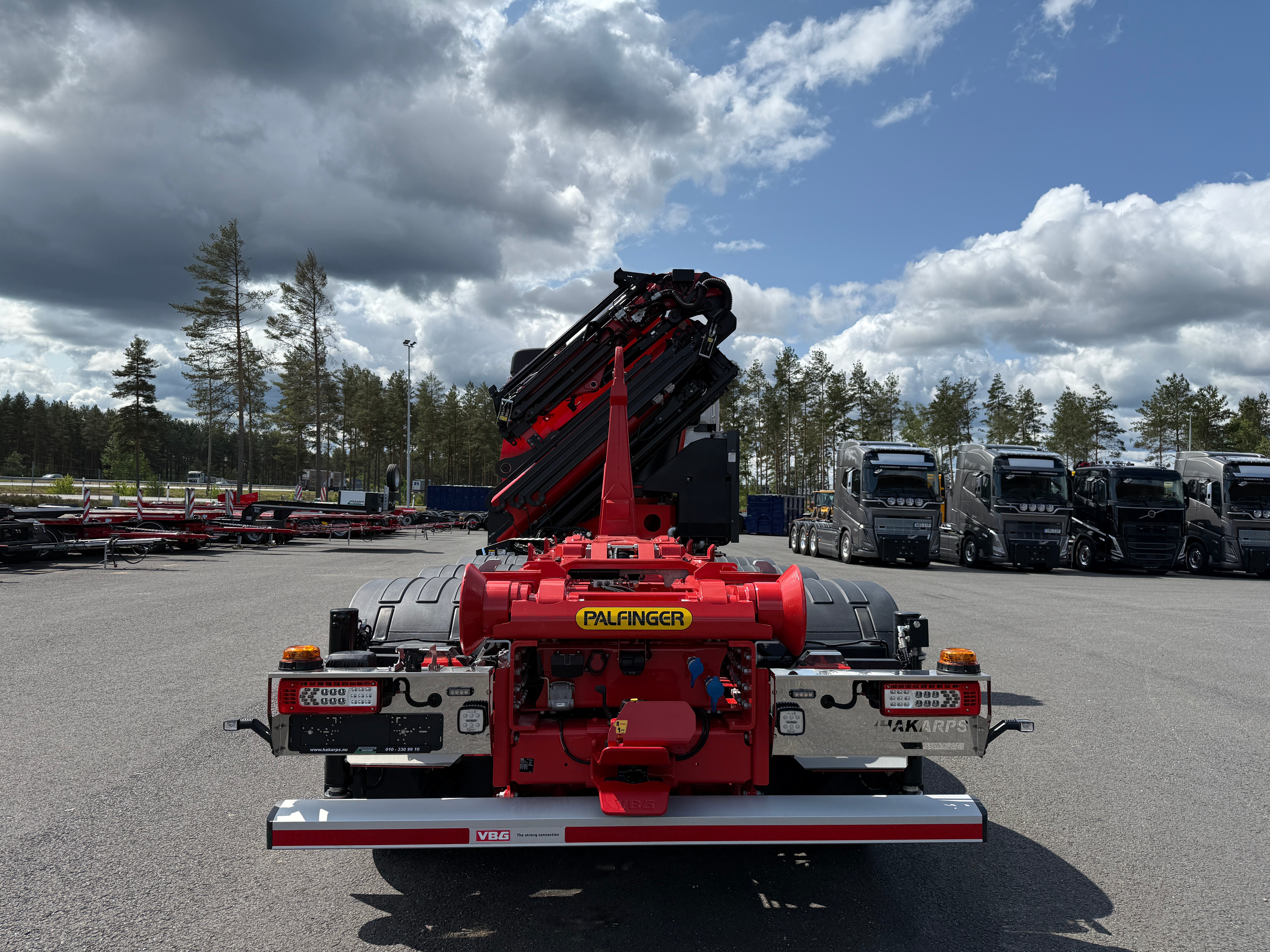 Volvo FH13 500 tridem kranväxlare Palfinger PK42002 SH + jibb