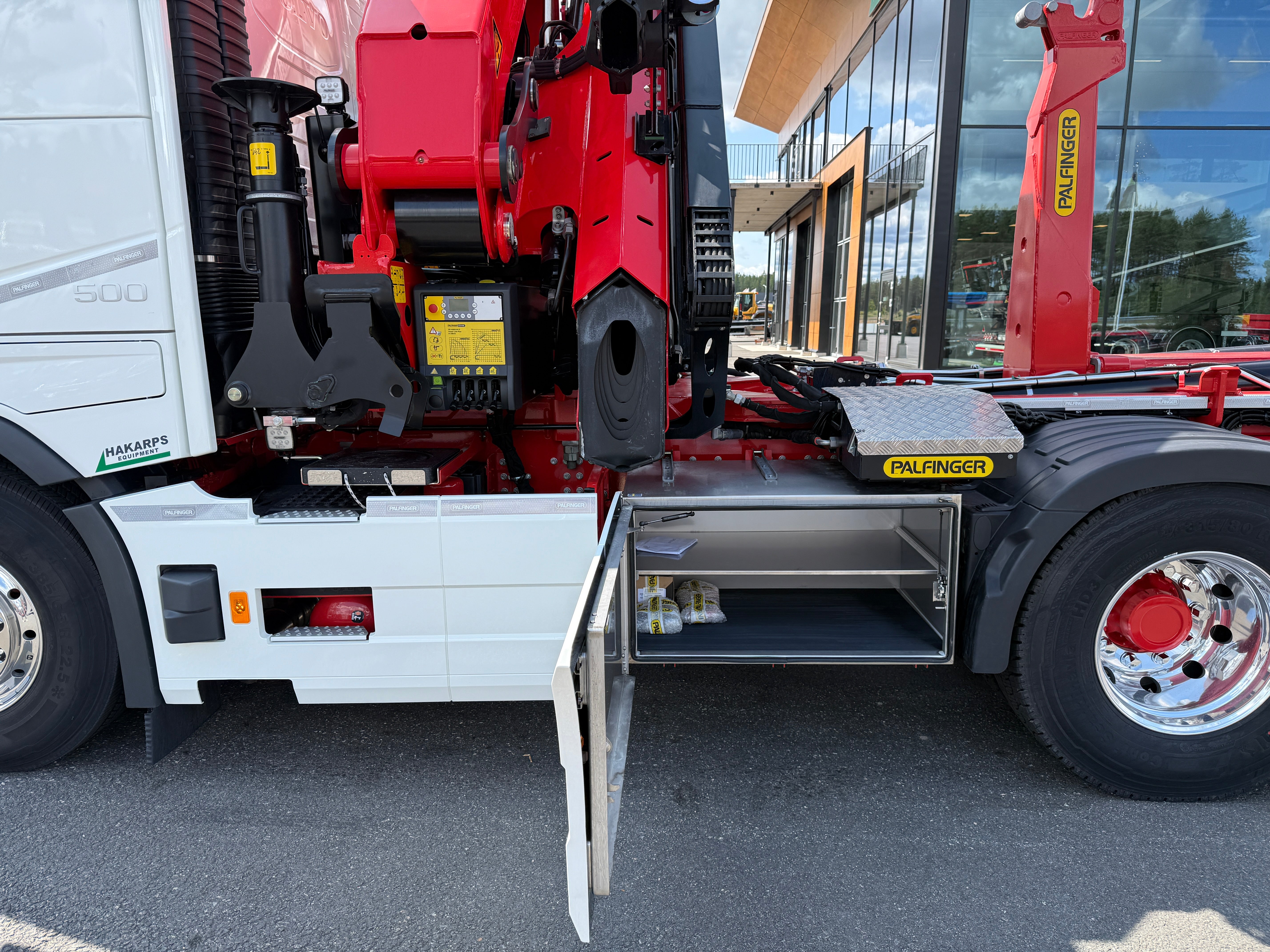 Volvo FH13 500 tridem kranväxlare Palfinger PK42002 SH + jibb