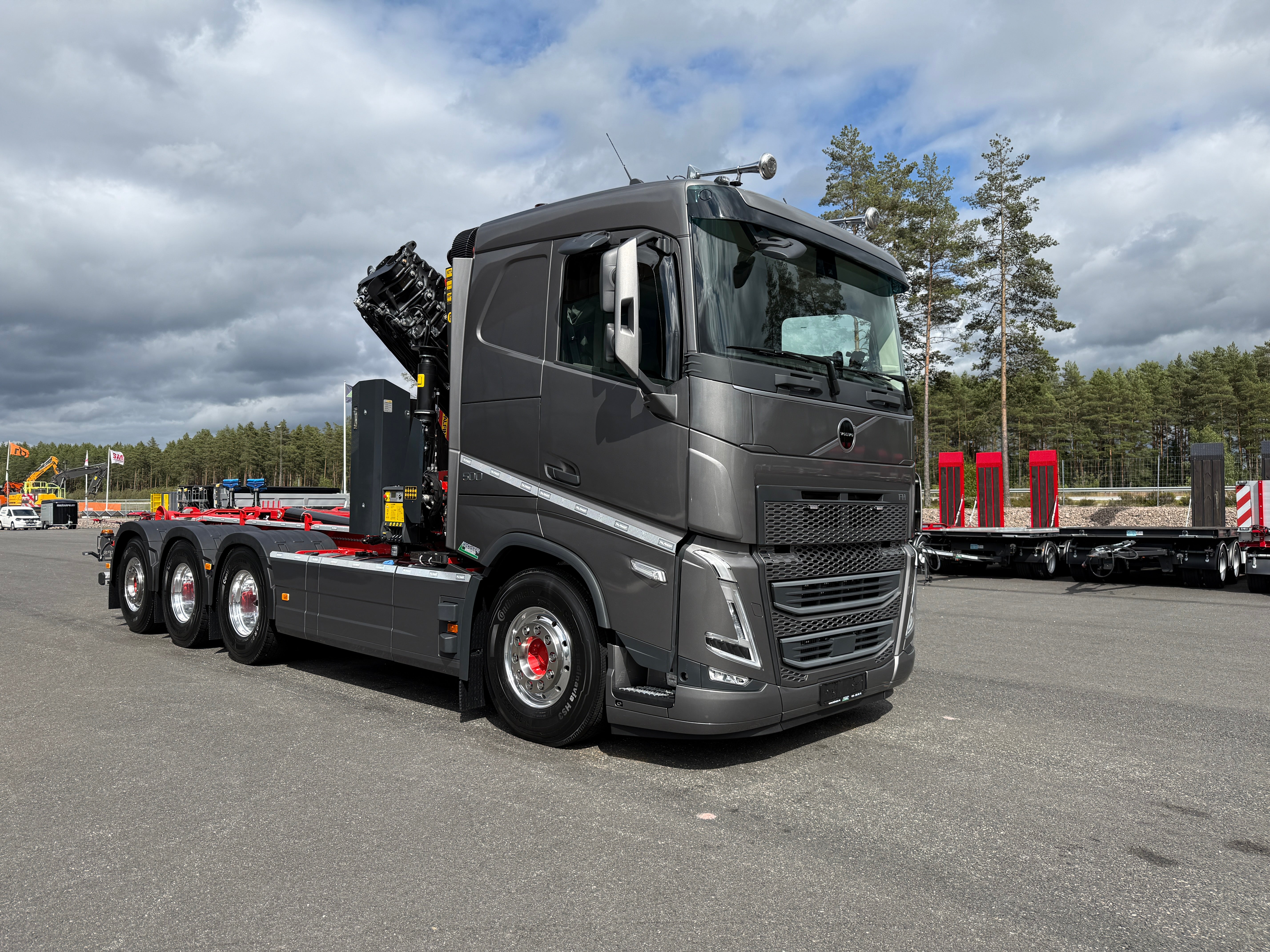 Volvo FH13 500 tridem kranväxlare Palfinger PK34002 SH