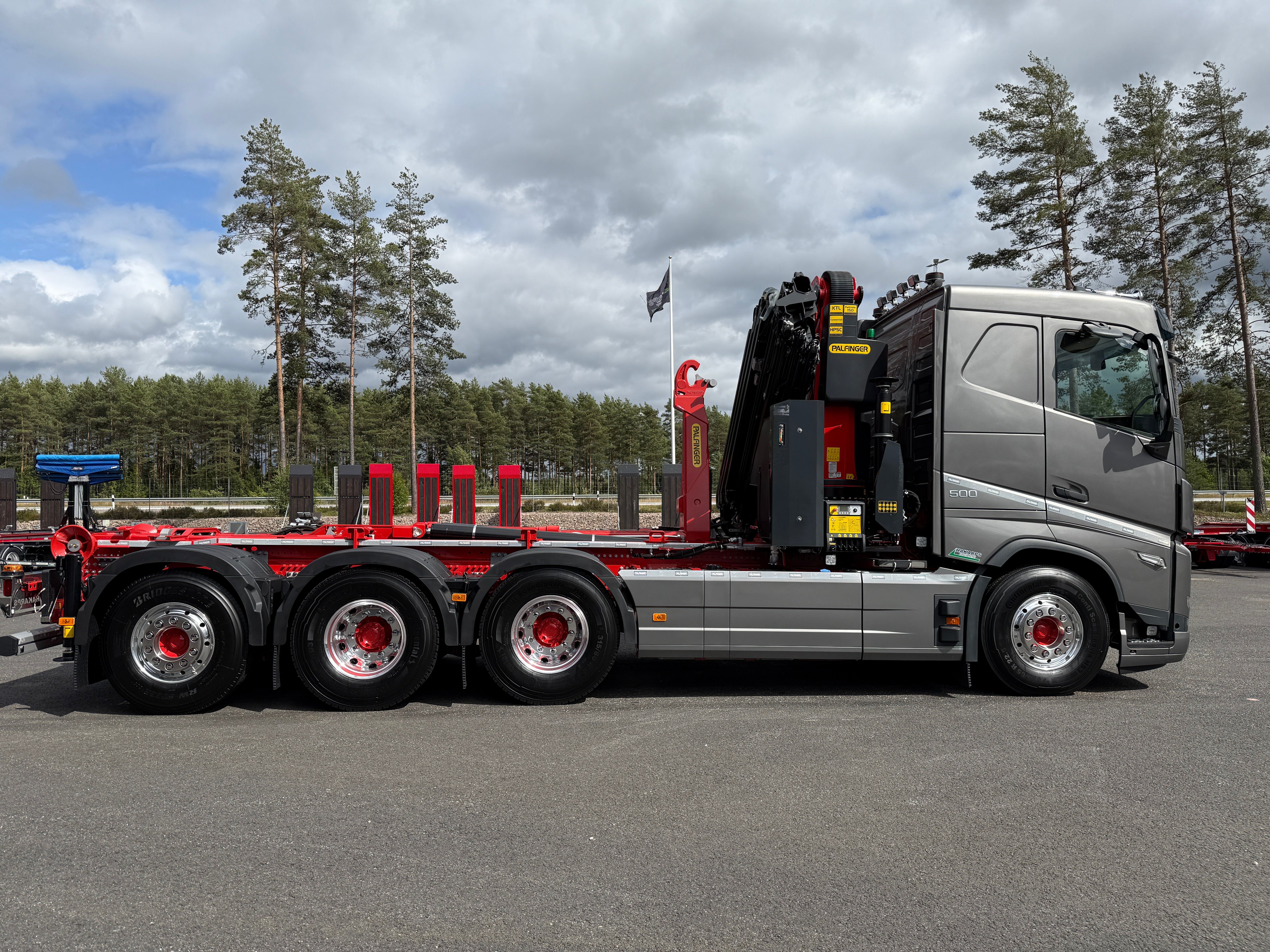 Volvo FH13 500 tridem kranväxlare Palfinger PK34002 SH