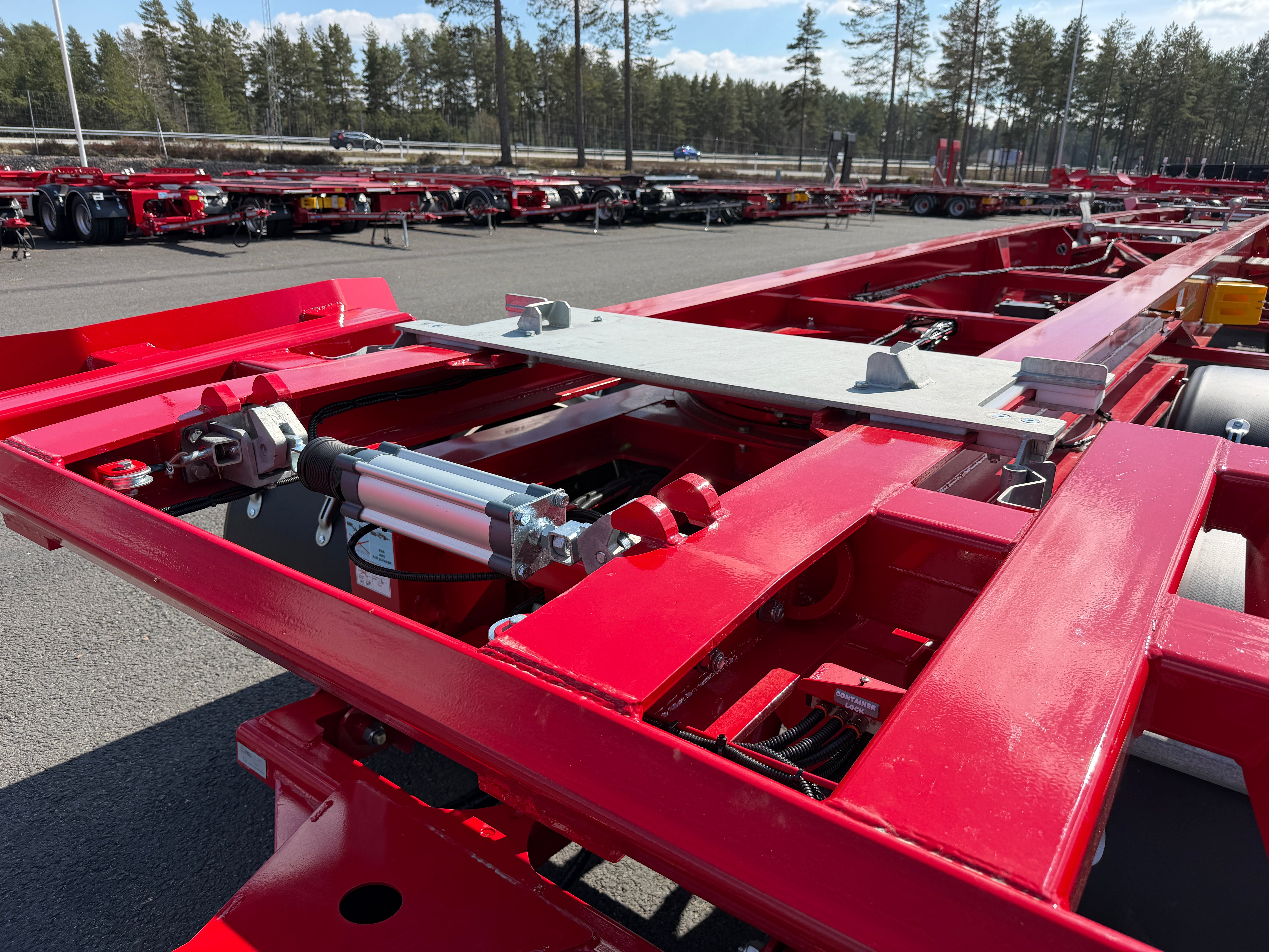 4 axlad 38 tons lastväxlarvagn med glider