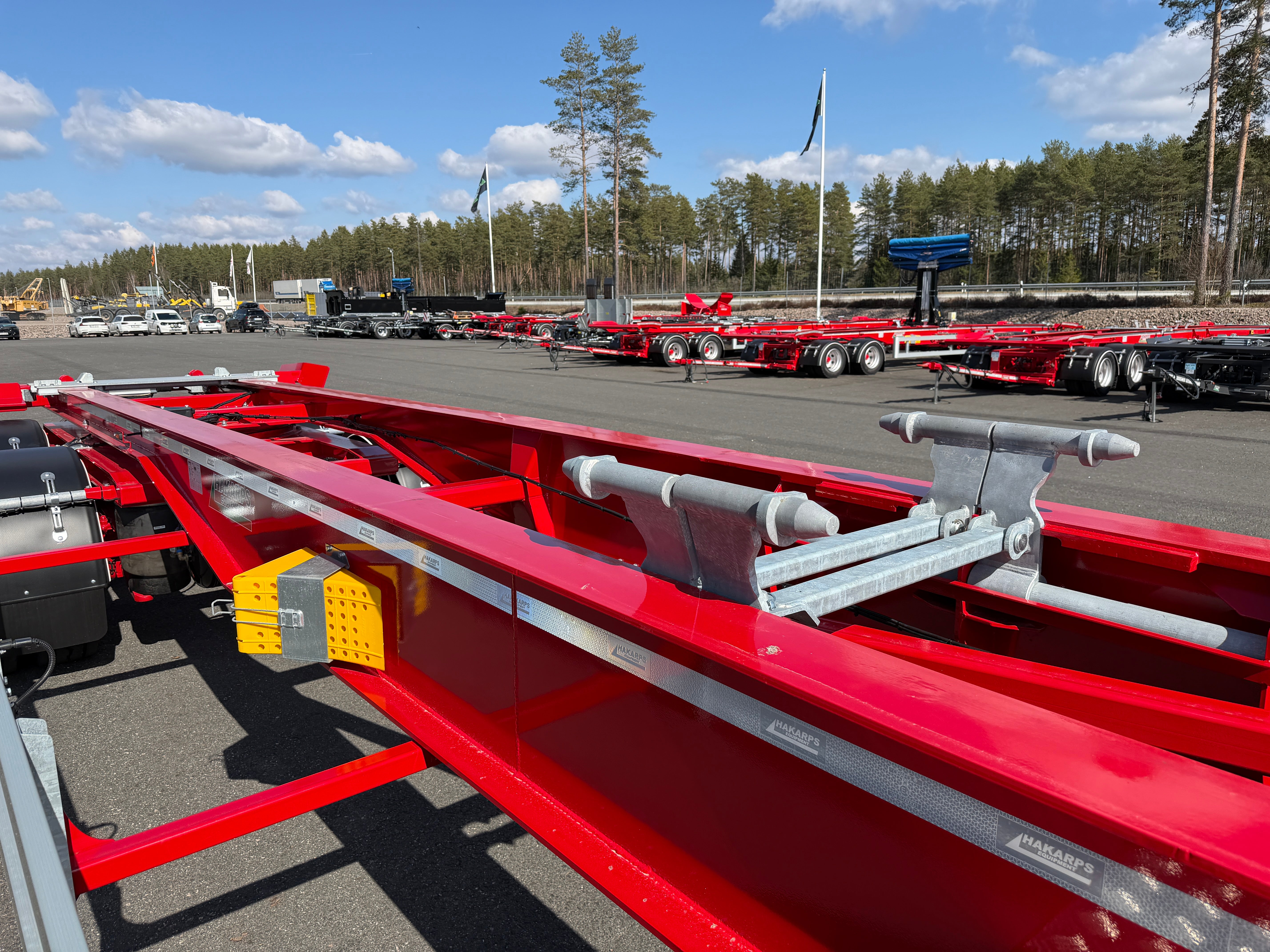 4 axlad 38 tons lastväxlarvagn med glider