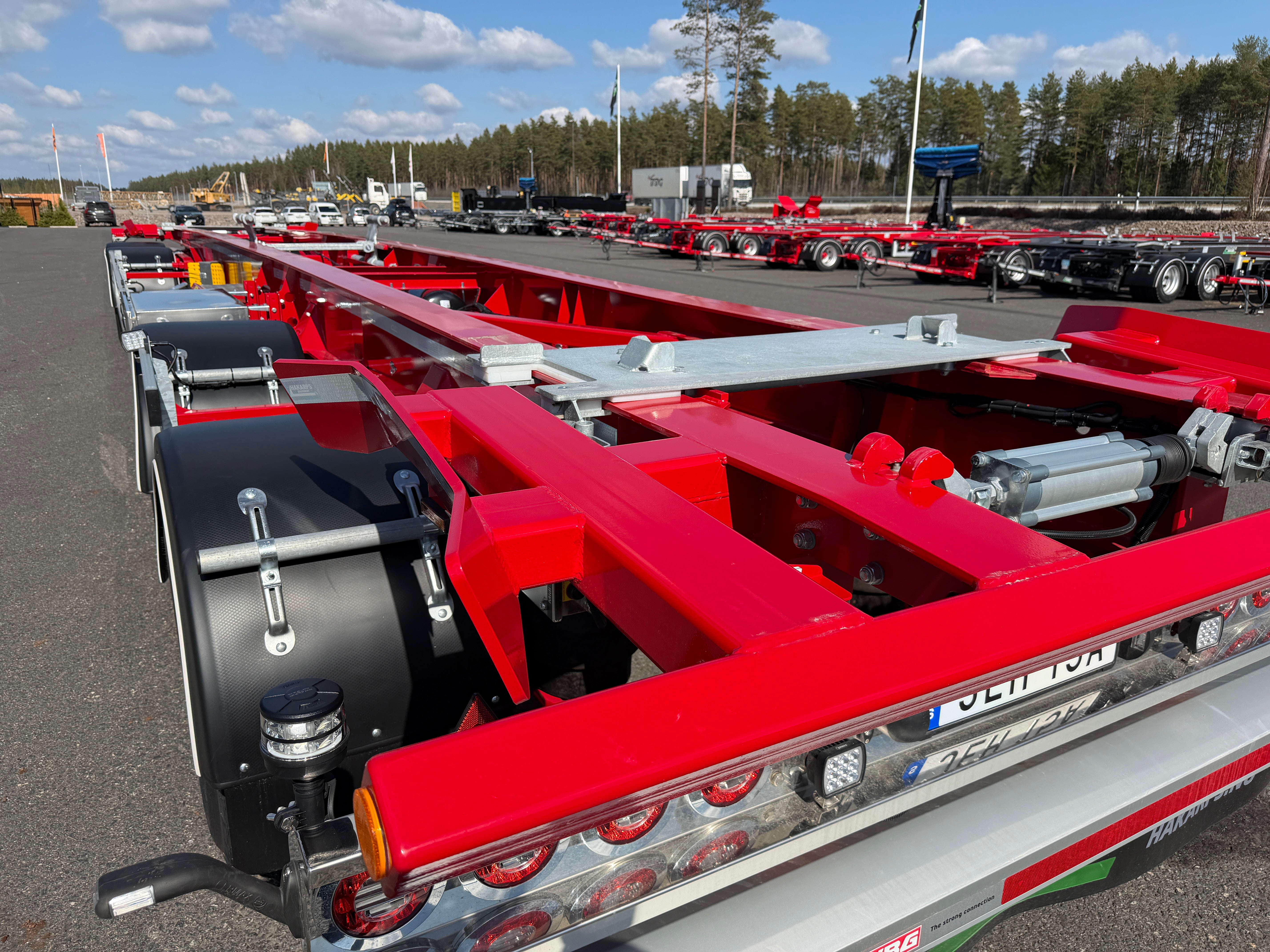 4 axlad 38 tons lastväxlarvagn med glider