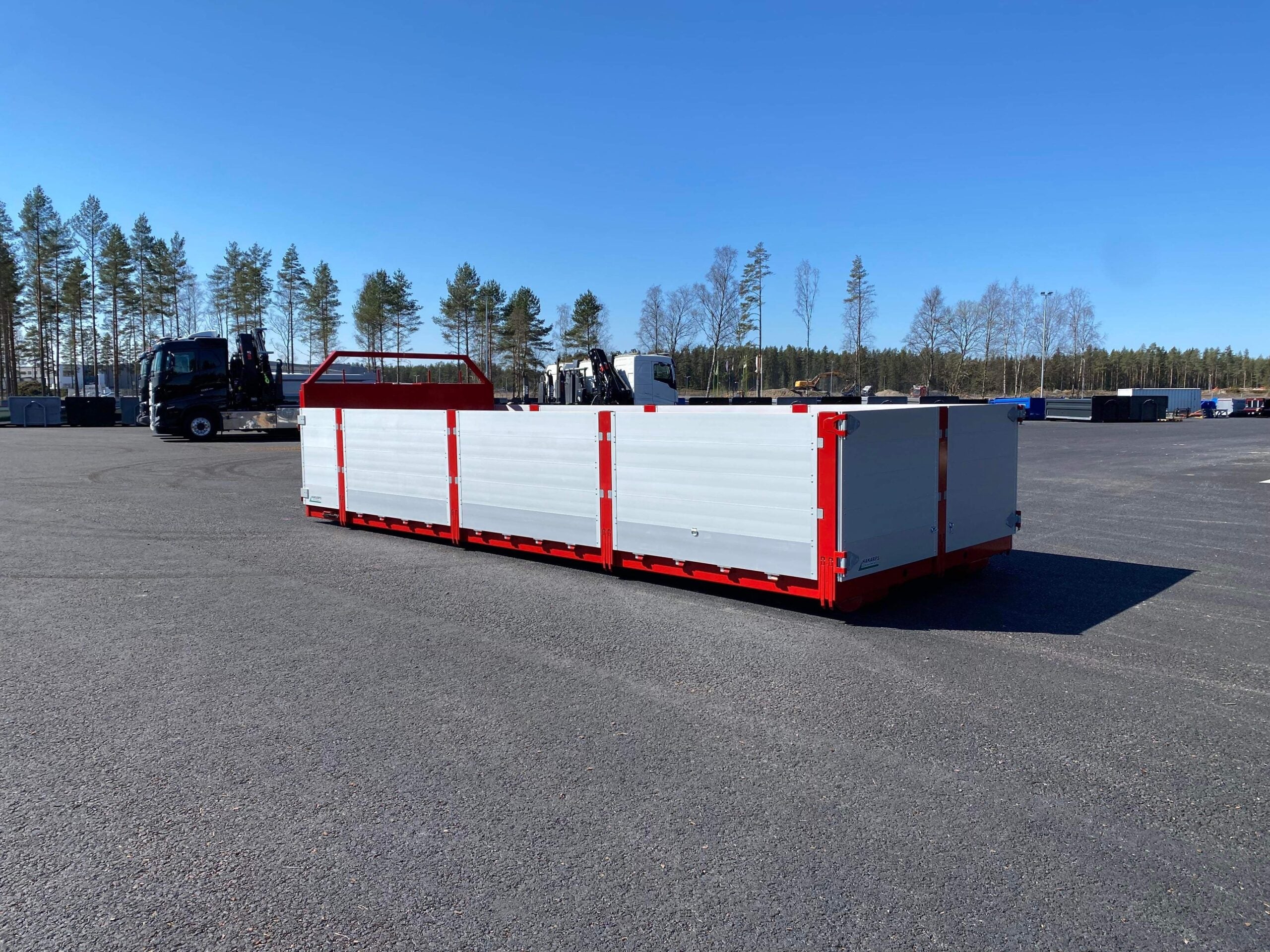 Styckegodsflak / flak med alulämmar 6,5m