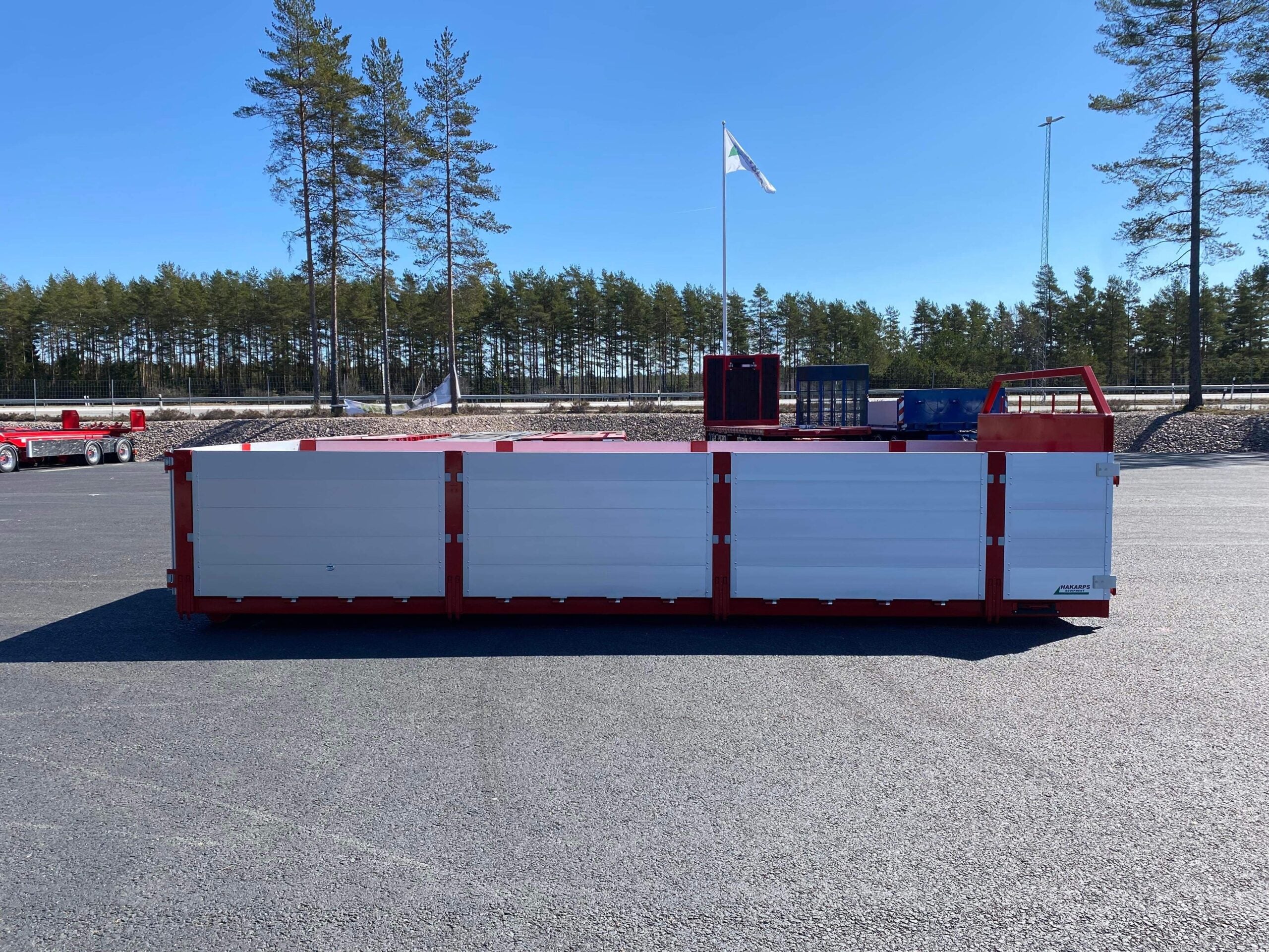 Styckegodsflak / flak med alulämmar 6,5m