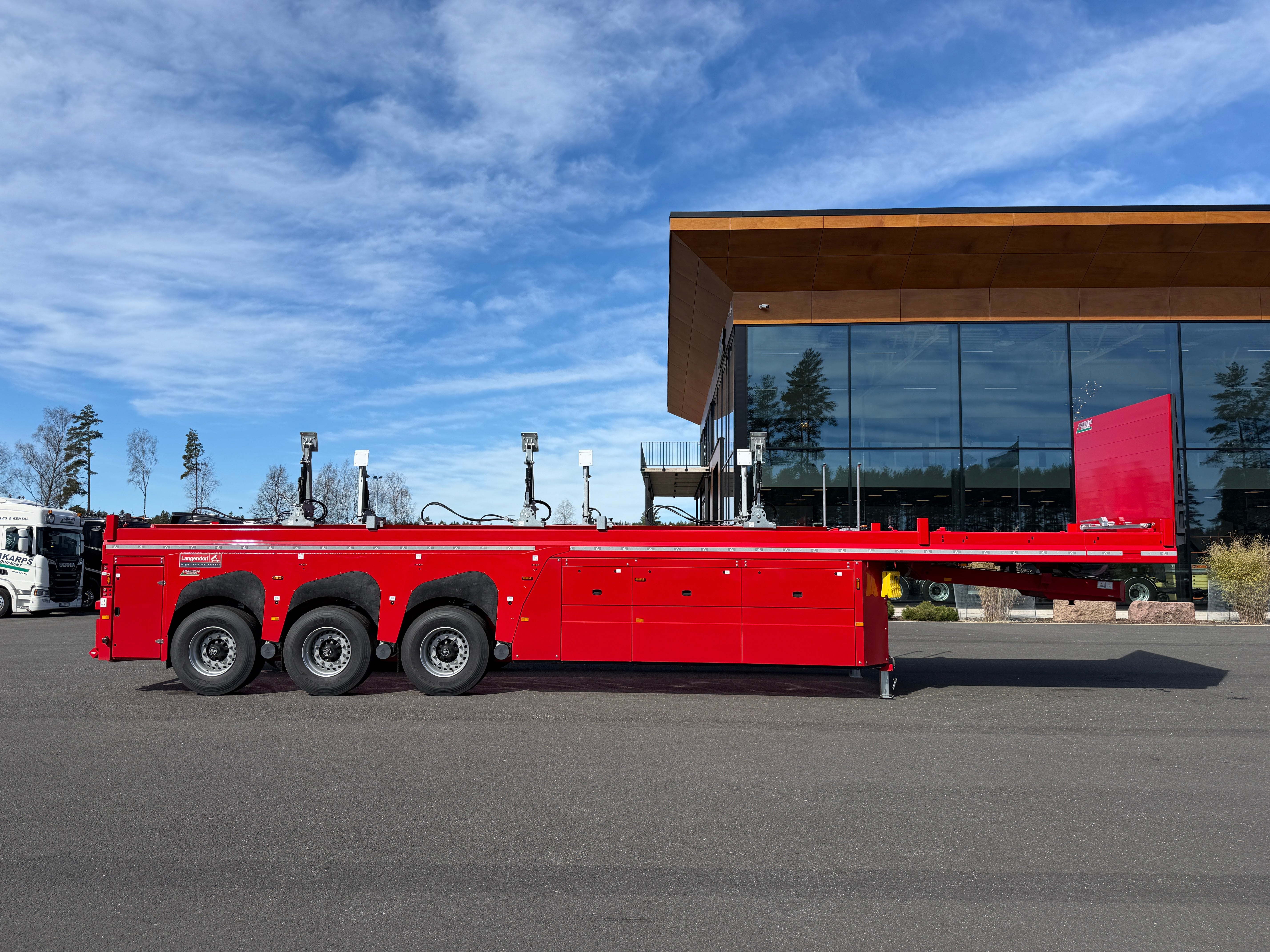 Langendorf 3 axlad bygeltrailer