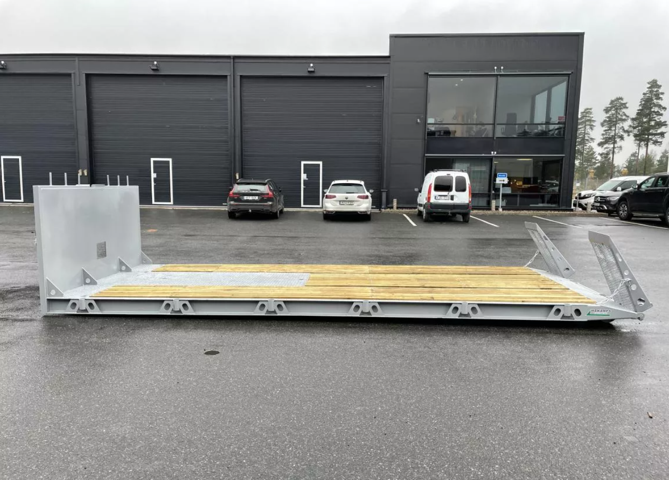 Maskinflak med lösa ramper